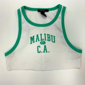 very cropped tank top